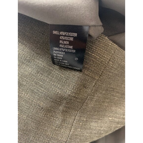 Antonio Melani Grey Peplum Sheath Dress Size 4 Polyester Viscose Blend - Picture 5 of 8